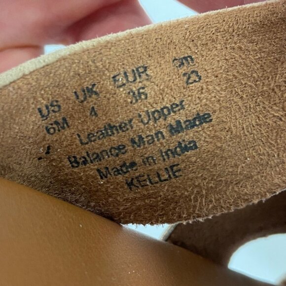 NEW Naturalizer Kellie Slide Sandals Leather Comfort Slip On Slides Size 6 Boho - Picture 9 of 10